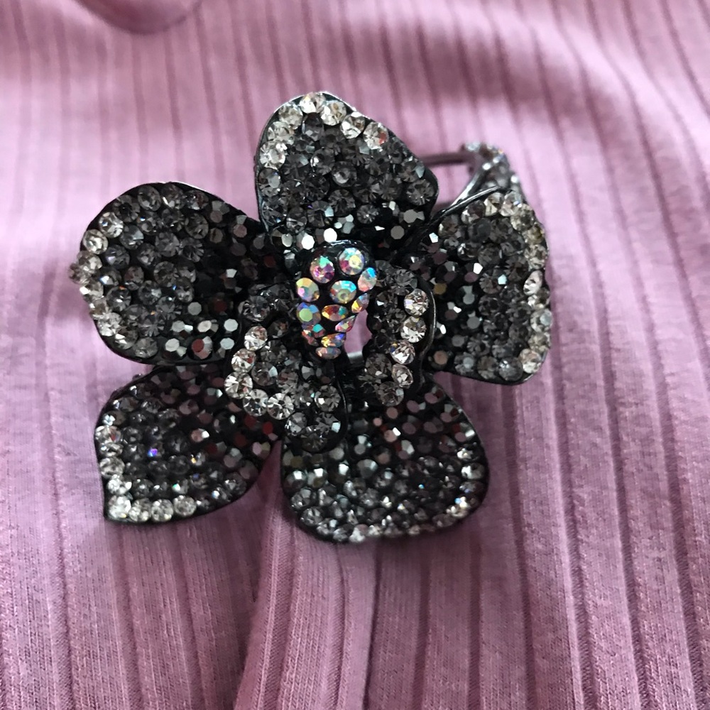 Silver Rhinestone Bracelet. Adjustable - image 2